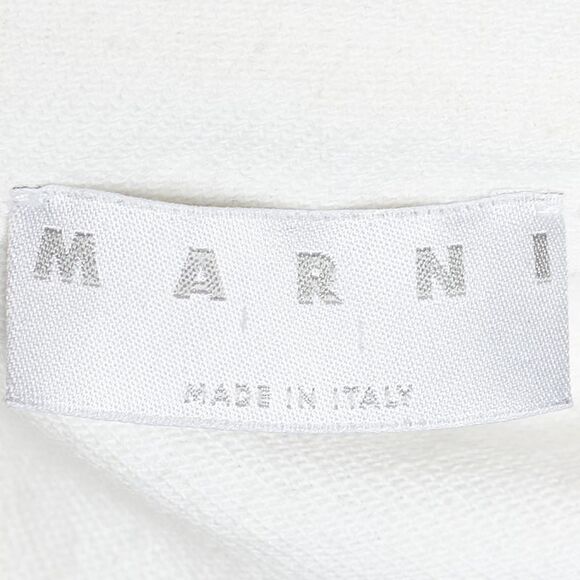 Marni White Cotton & Linen Contrast Button Detail Jacket M - Picture 4 of 5